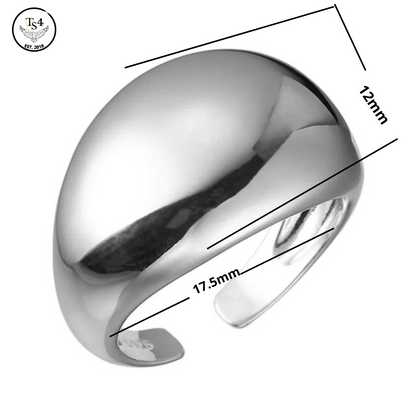 Oval Silver Ring