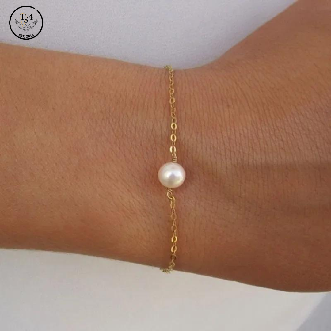 Single Pearl Bracelet Adjustable