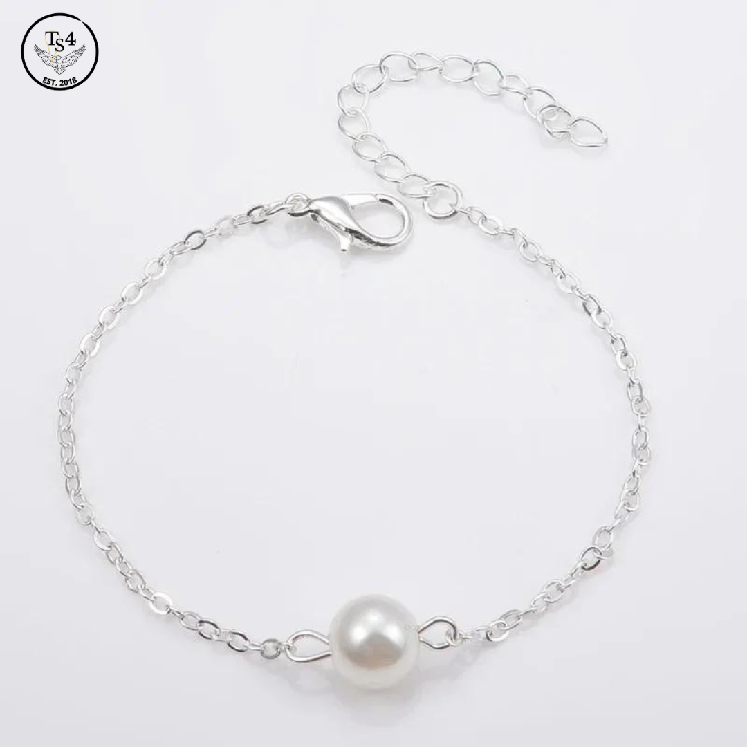 Single Pearl Bracelet Adjustable