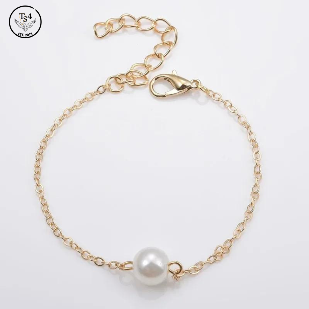 Single Pearl Bracelet Adjustable