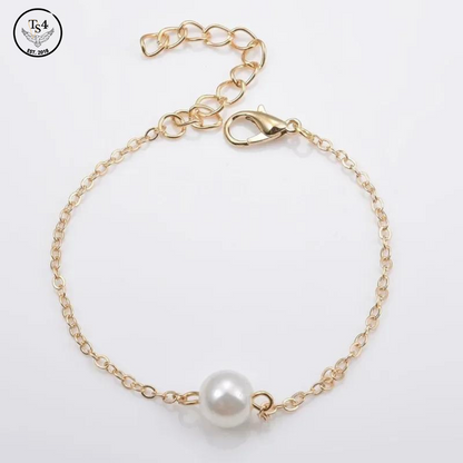 Single Pearl Bracelet Adjustable