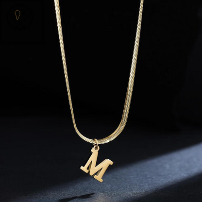 Alphabet Gold Necklace