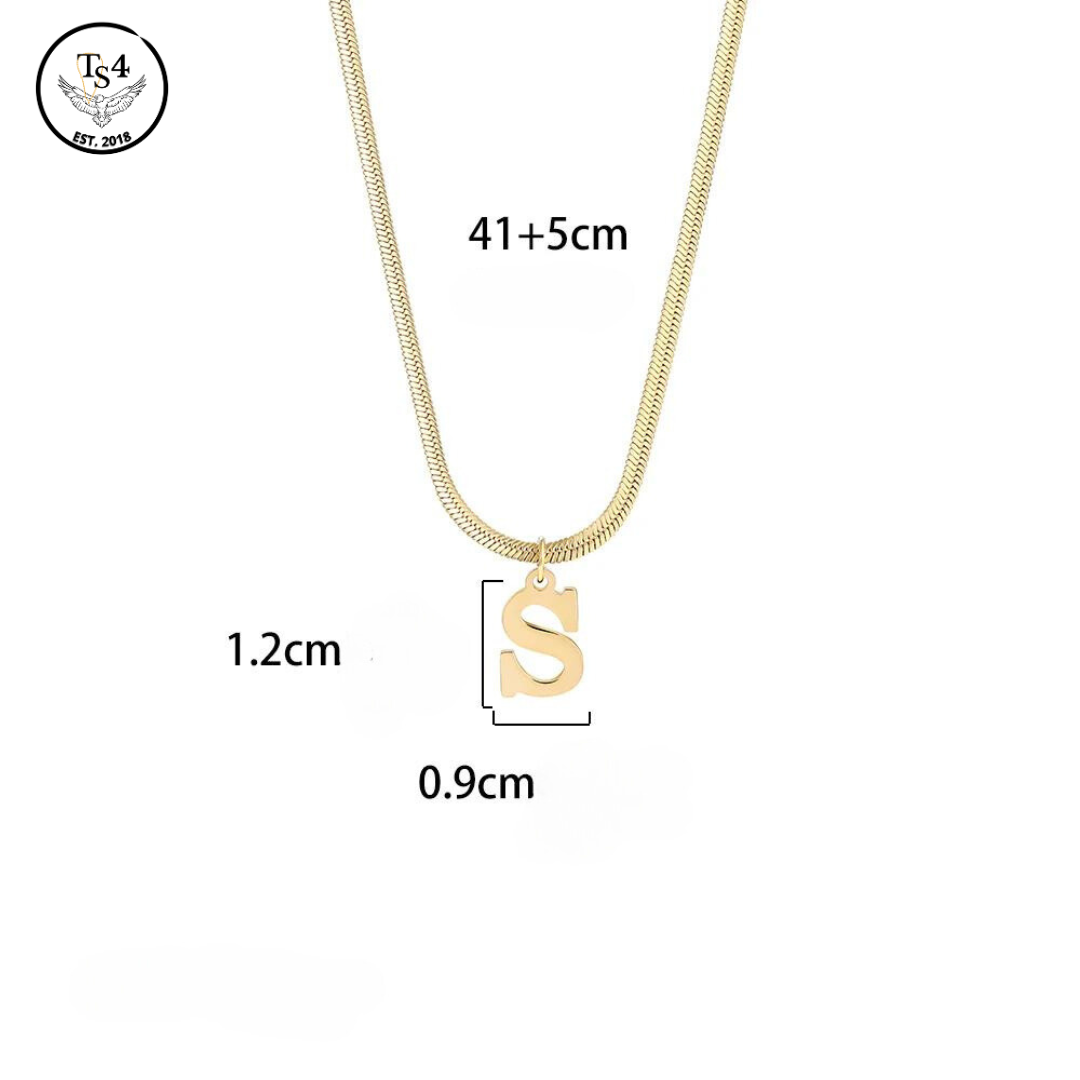 Alphabet Gold Necklace