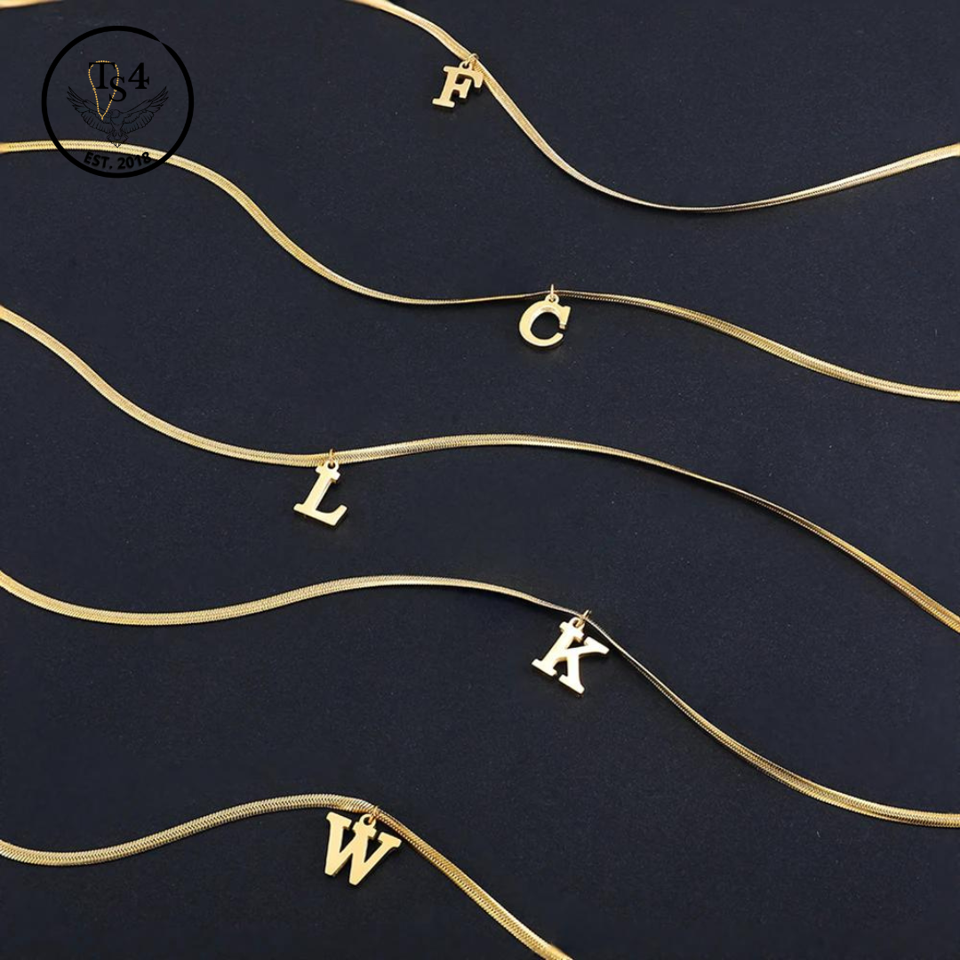 Alphabet Gold Necklace