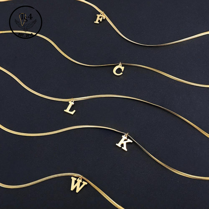 Alphabet Gold Necklace