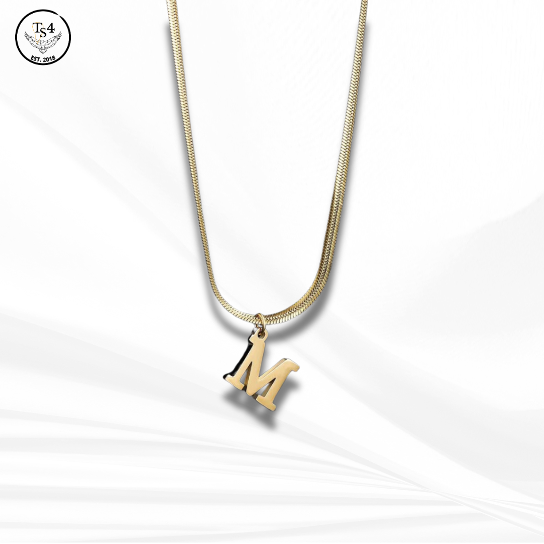 Alphabet Gold Necklace