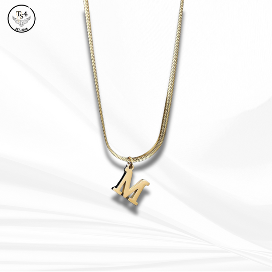 Alphabet Gold Necklace