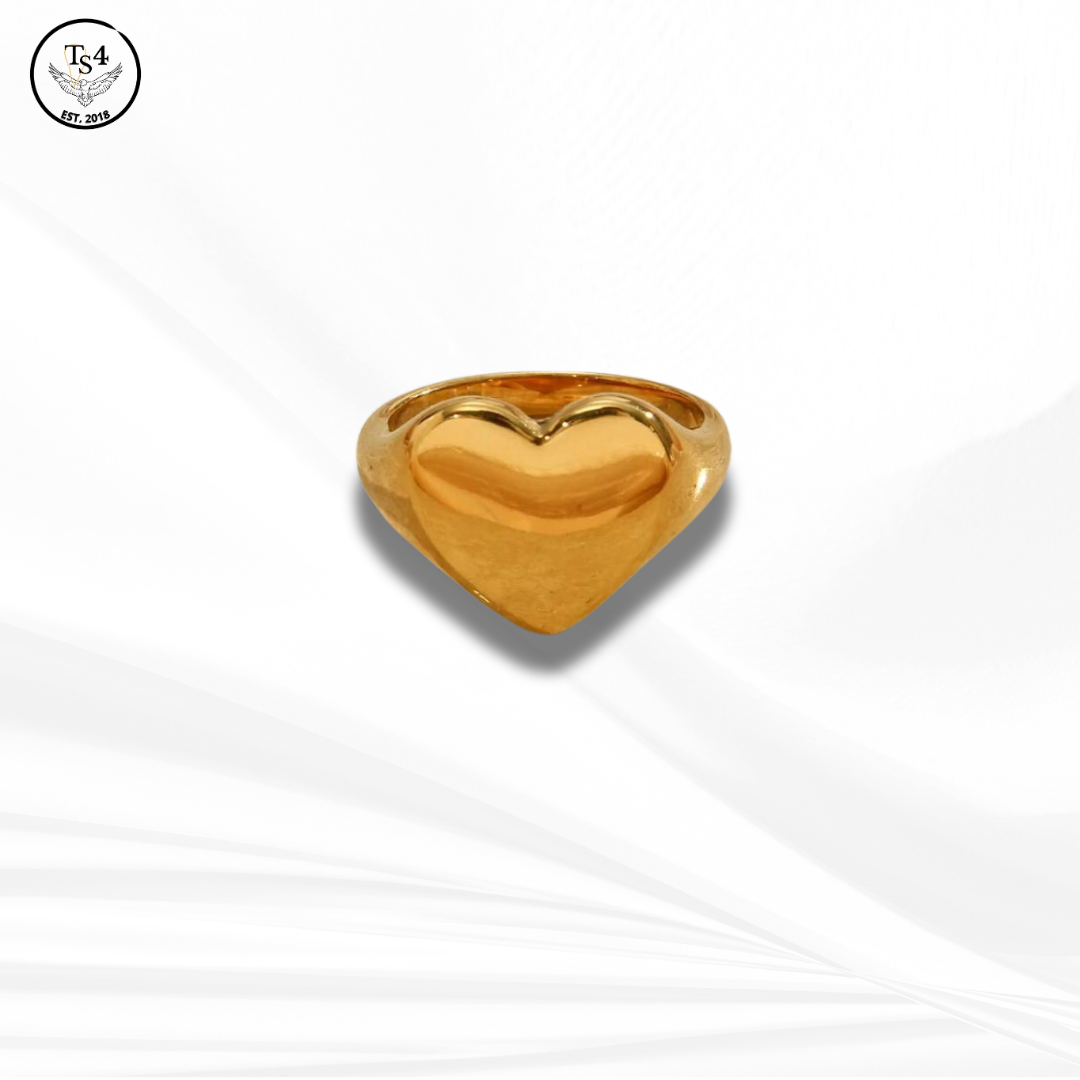 Gold Fine Heart Ring