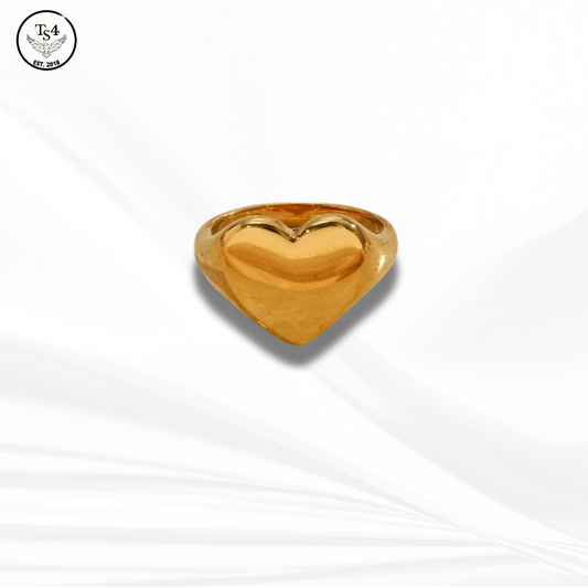 Gold Fine Heart Ring