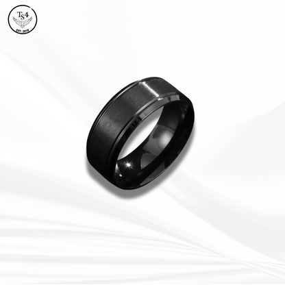 Matte Black Ring for men