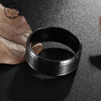 Matte Black Ring for men