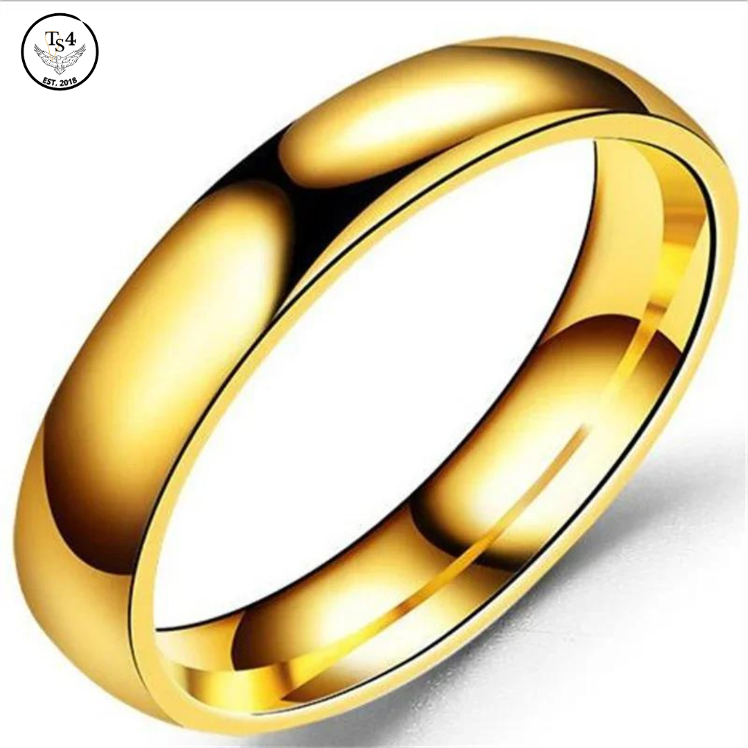 Casual Gold/Silver Ring for Men