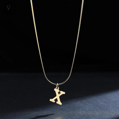 Alphabet Gold Necklace